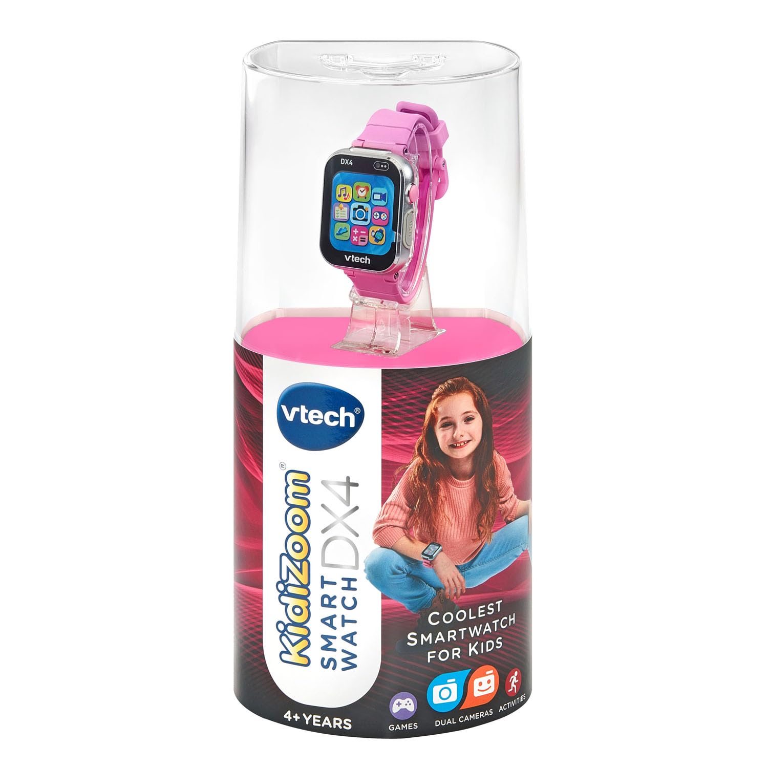 Foto 7 | Reloj Inteligente Vtech Kidizoom Dx4 Con 2 Cámaras, Rosa, Más De 4 Años - Venta Internacional.