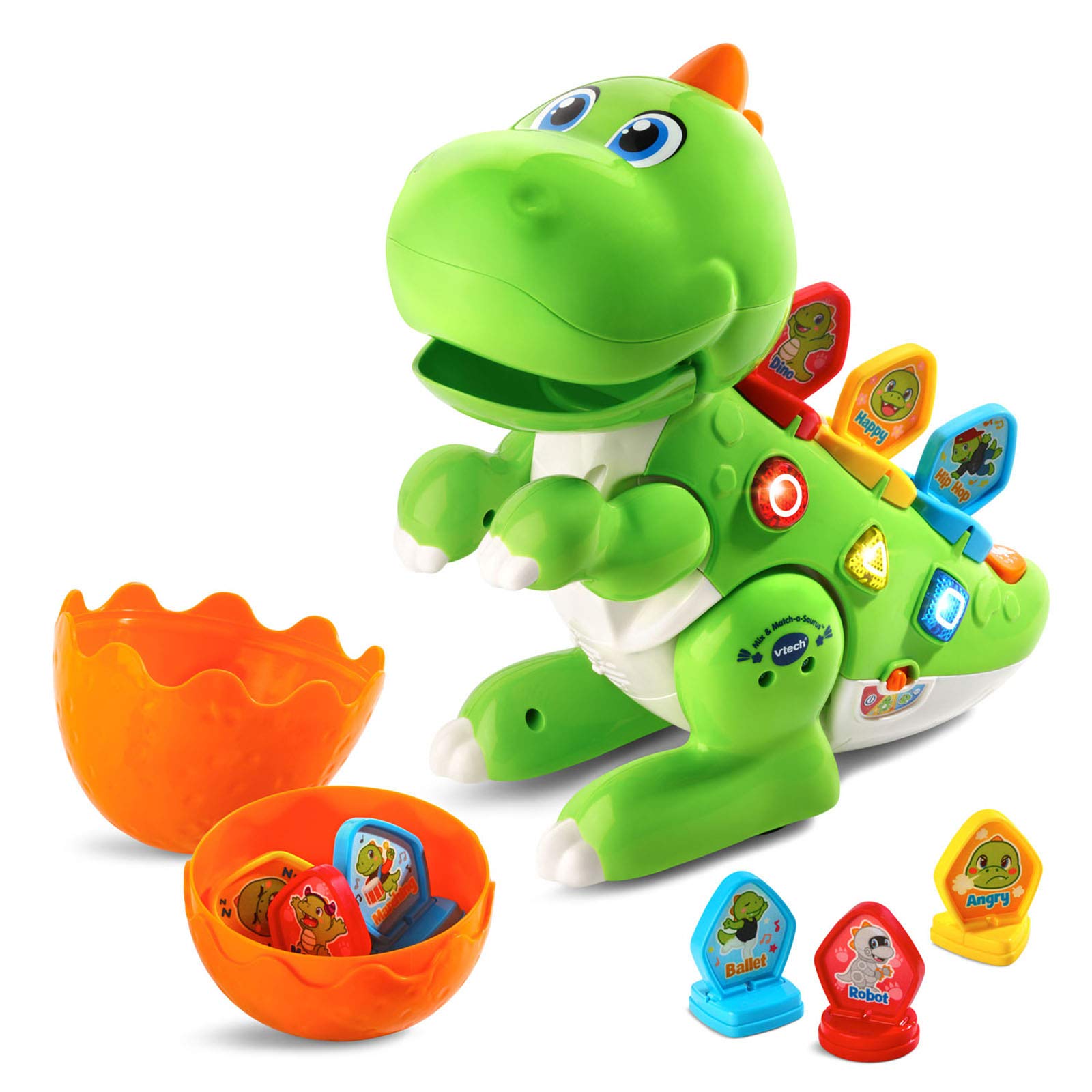 Toy Vtech Mix Y Match-a-saurus Green Con Iconos De Emoción Y Música - Venta Internacional.