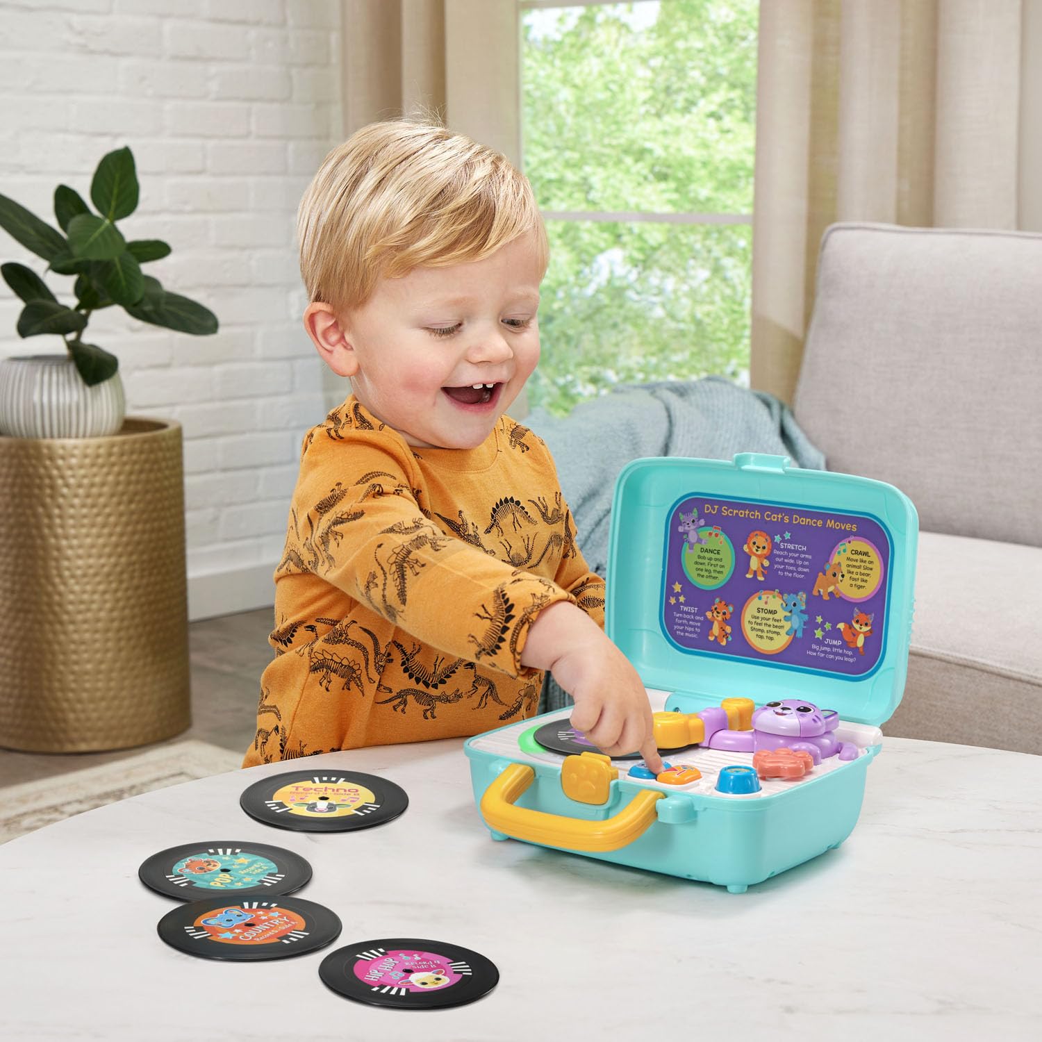 Foto 5 pulgar | Tocadiscos Vtech Dj Scratch Cat Con Discos A Doble Cara - Venta Internacional.