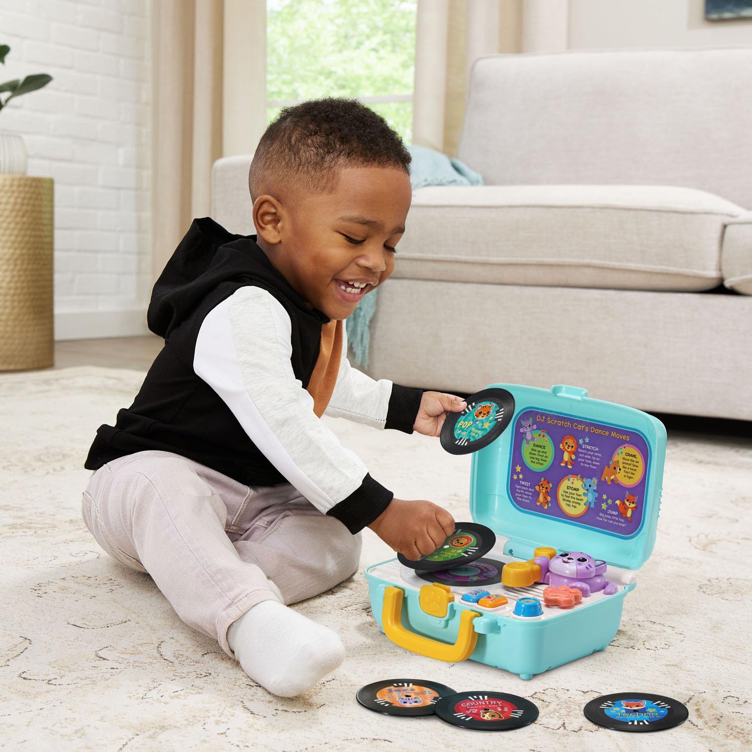 Foto 6 pulgar | Tocadiscos Vtech Dj Scratch Cat Con Discos A Doble Cara - Venta Internacional.