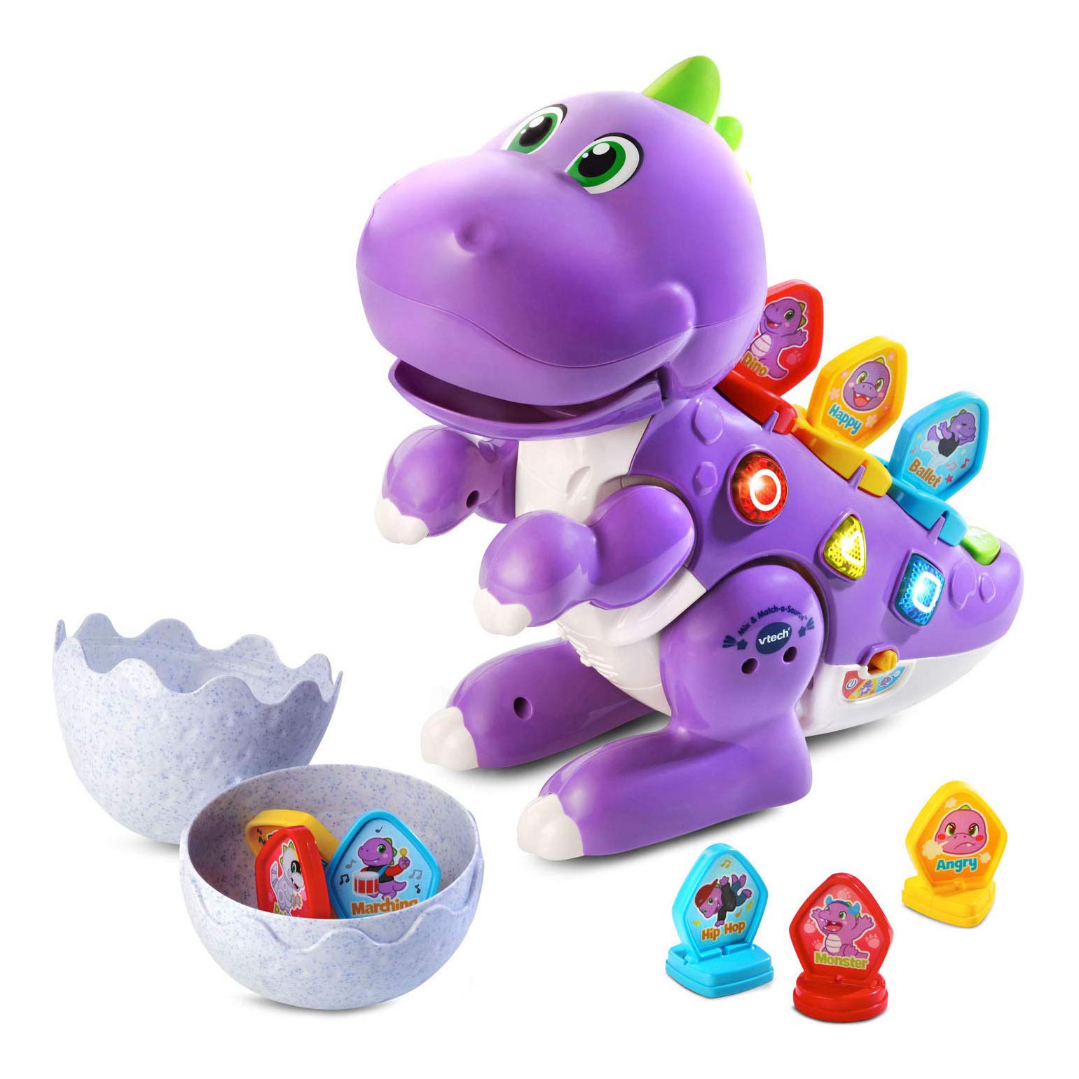 Toy Vtech Mix Y Match-a-saurus Purple Con 27 Combinaciones - Venta Internacional.