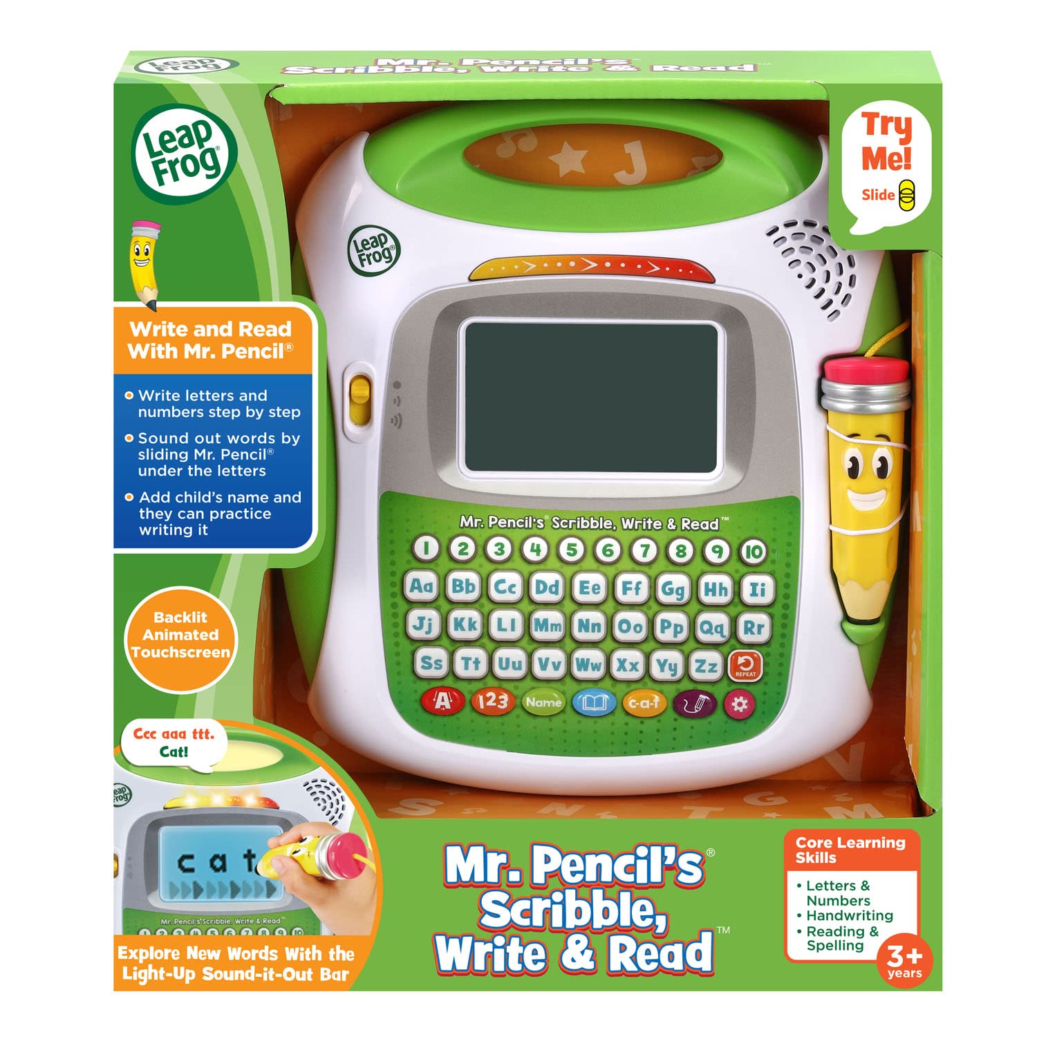 Foto 8 pulgar | Lápiz Toy Leapfrog Mr Pencil Para Garabatear, Escribir Y Leer En Verde Durante Más De 3 Años - Venta Internacional.