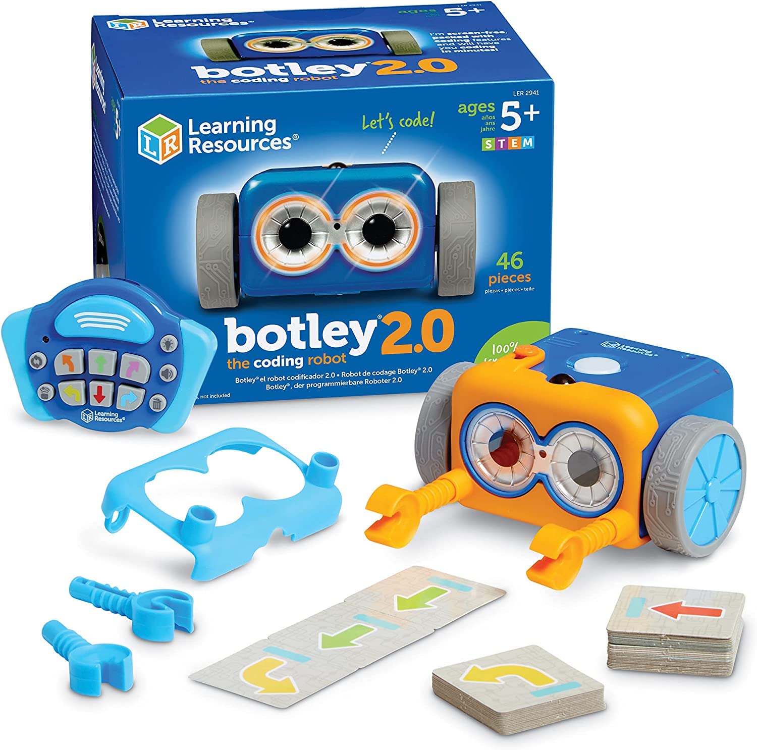 Coding Robot Learning Resources Botley 2.0 46 Piezas O Más De 5 Años - Venta Internacional.