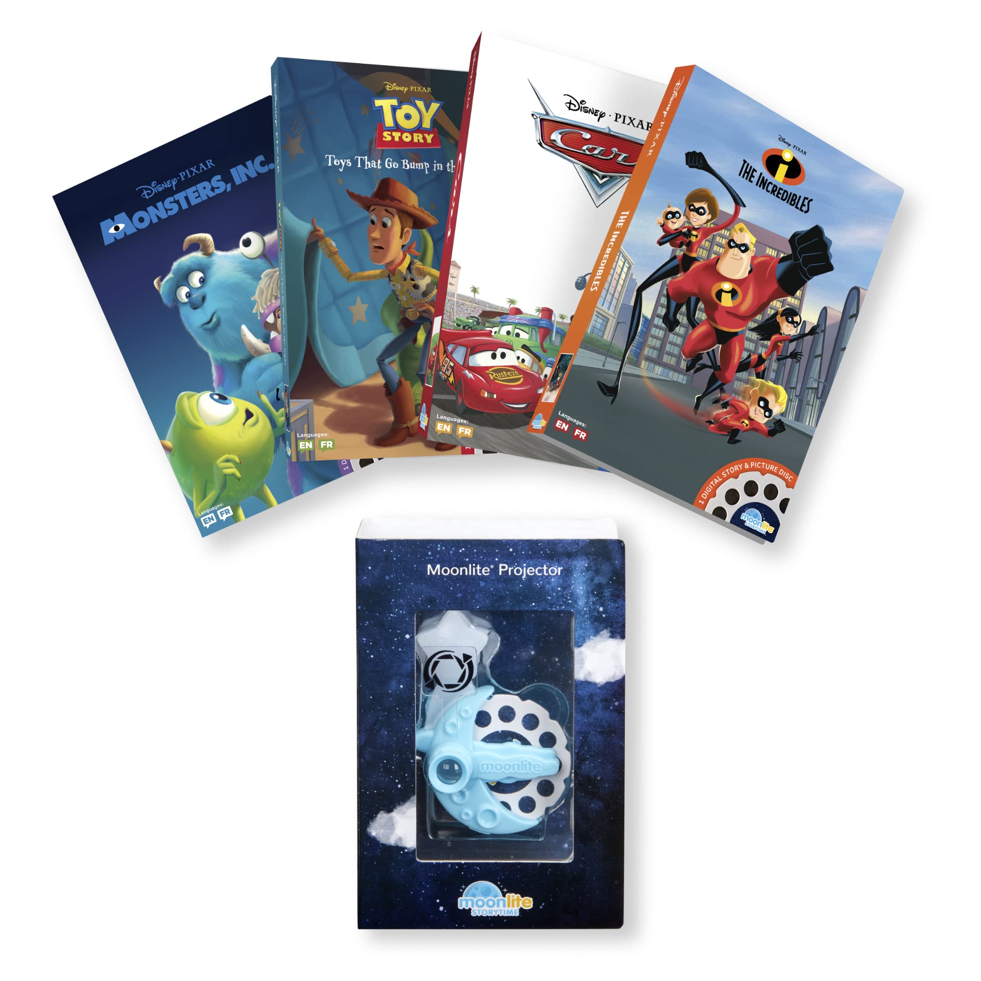 Foto 2 pulgar | Proyector Moonlite Storytime Mini Con 4 Historias De Pixar - Venta Internacional.