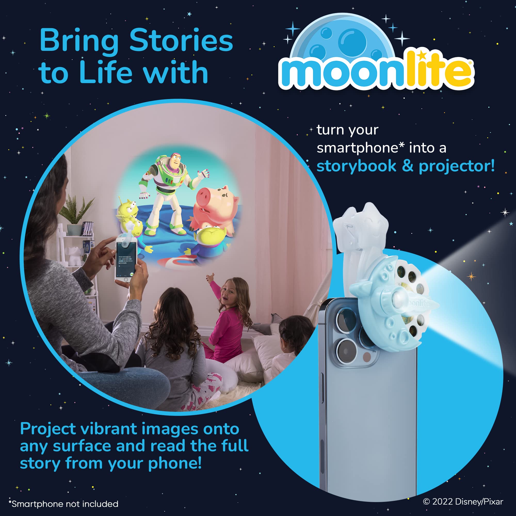 Foto 4 pulgar | Proyector Moonlite Storytime Mini Con 4 Historias De Pixar - Venta Internacional.