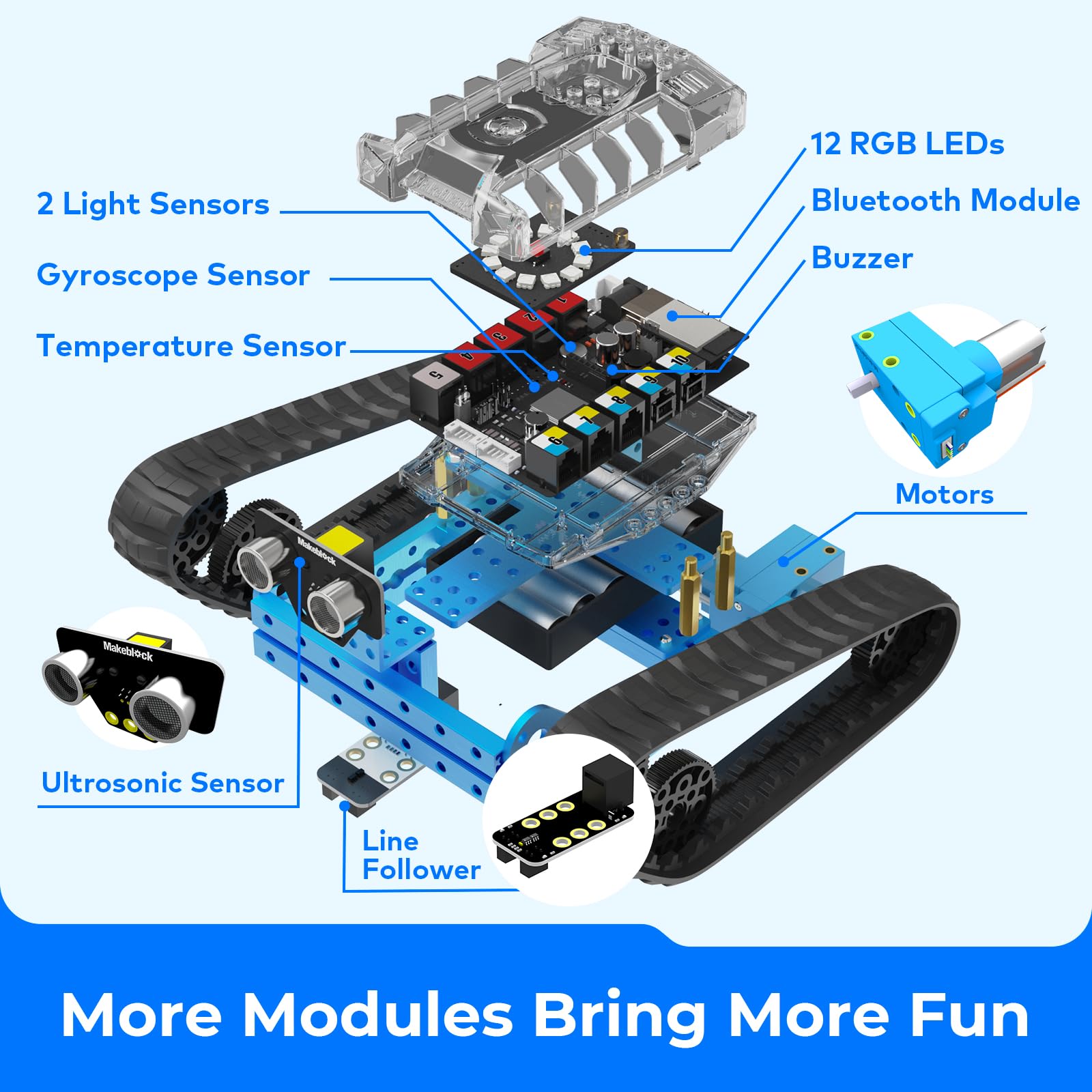 Foto 8 pulgar | Kit Robot Makeblock App 3 En 1 Para Niños + - Venta Internacional.