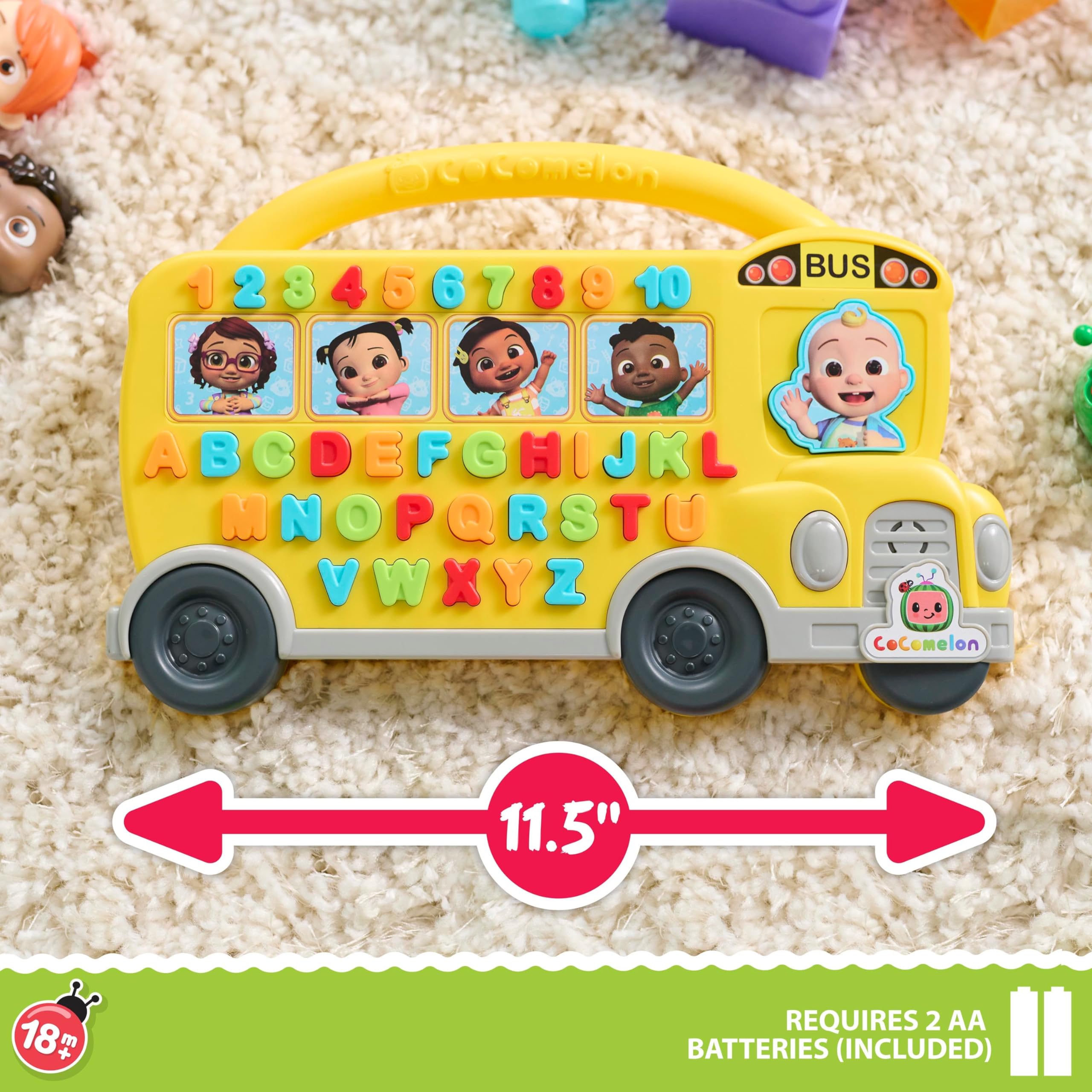 Foto 6 pulgar | Toy Learning Bus Just Play Cocomelon, Más De 85 Frases, Más De 18 Millones - Venta Internacional.