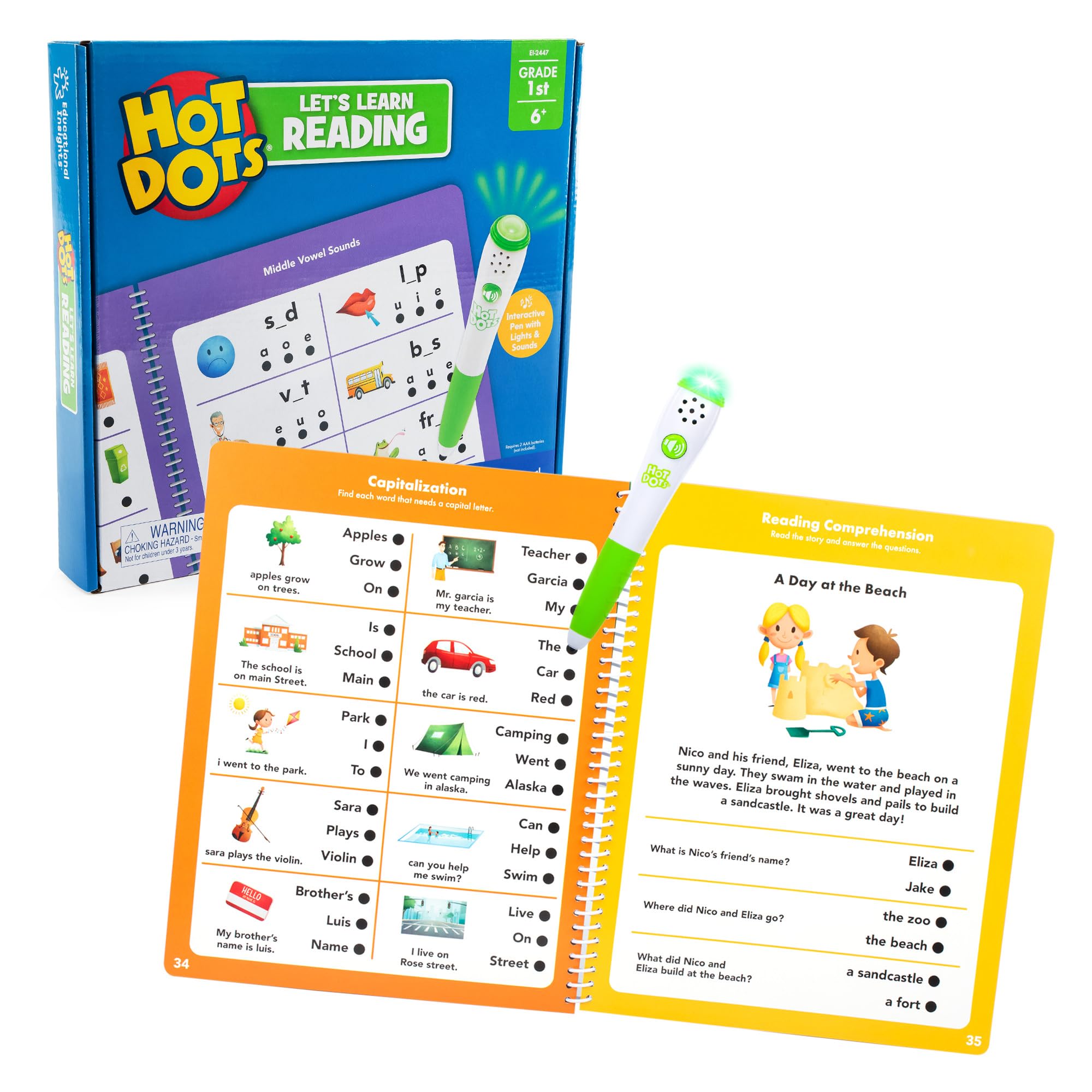 Cuaderno De Ejercicios Educational Insights Hot Dots Let's Learn 1st Grade - Venta Internacional. $627