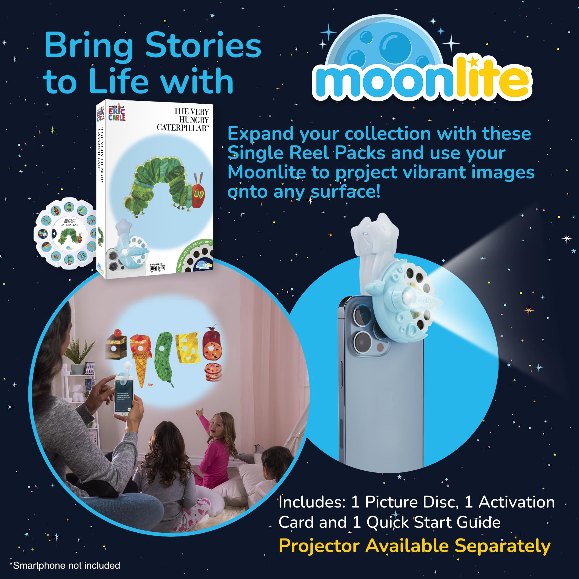 Foto 3 pulgar | Proyector de Cuentos Moonlite The Very Hungry Caterpillar para Niños - Venta Internacional