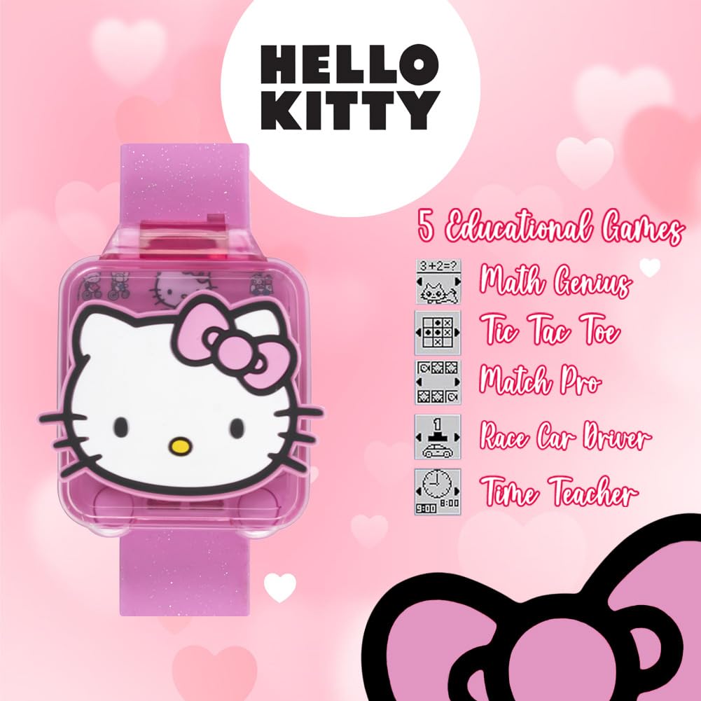 Foto 3 pulgar | Reloj Educativo De Aprendizaje Accutime Hello Kitty Girls 4+ - Venta Internacional.