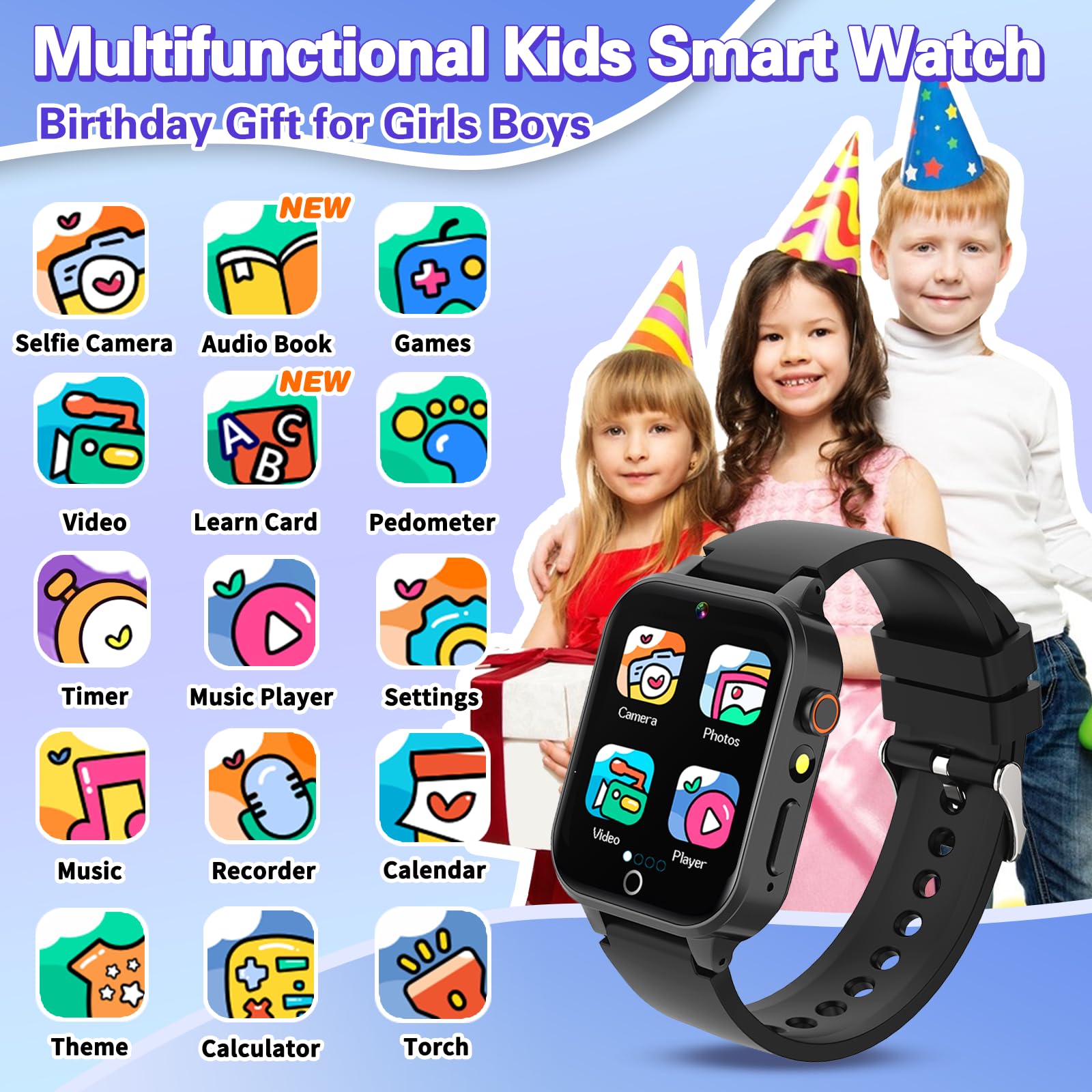 Foto 3 pulgar | Reloj De Juegos Para Niños Vakzovy Kids Boys Con 26 Juegos De Rompecabezas Para Niños De Más De 6 Años - Venta