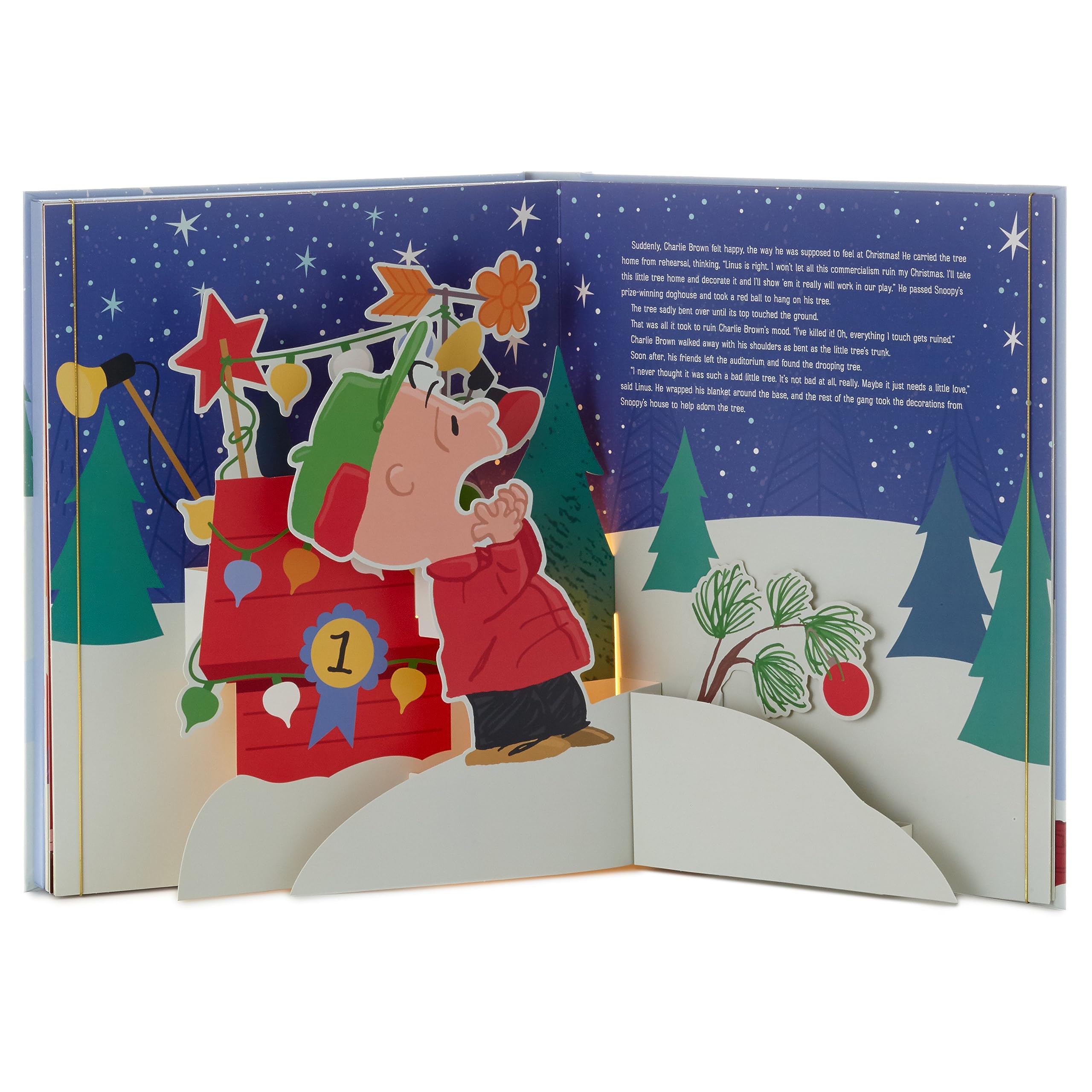 Foto 6 pulgar | Libro Hallmark Peanuts Una Navidad de Charlie Brown con Sonido - Venta Internacional