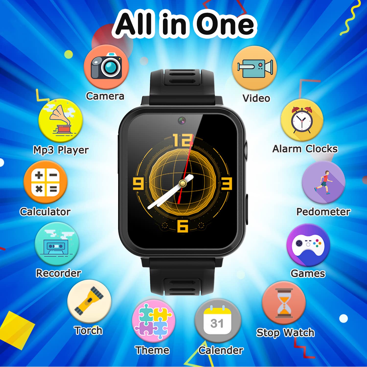 Foto 3 pulgar | Smartwatch Cosjoype para Niños con Pantalla Táctil Hd 24 Juegos - Venta Internacional