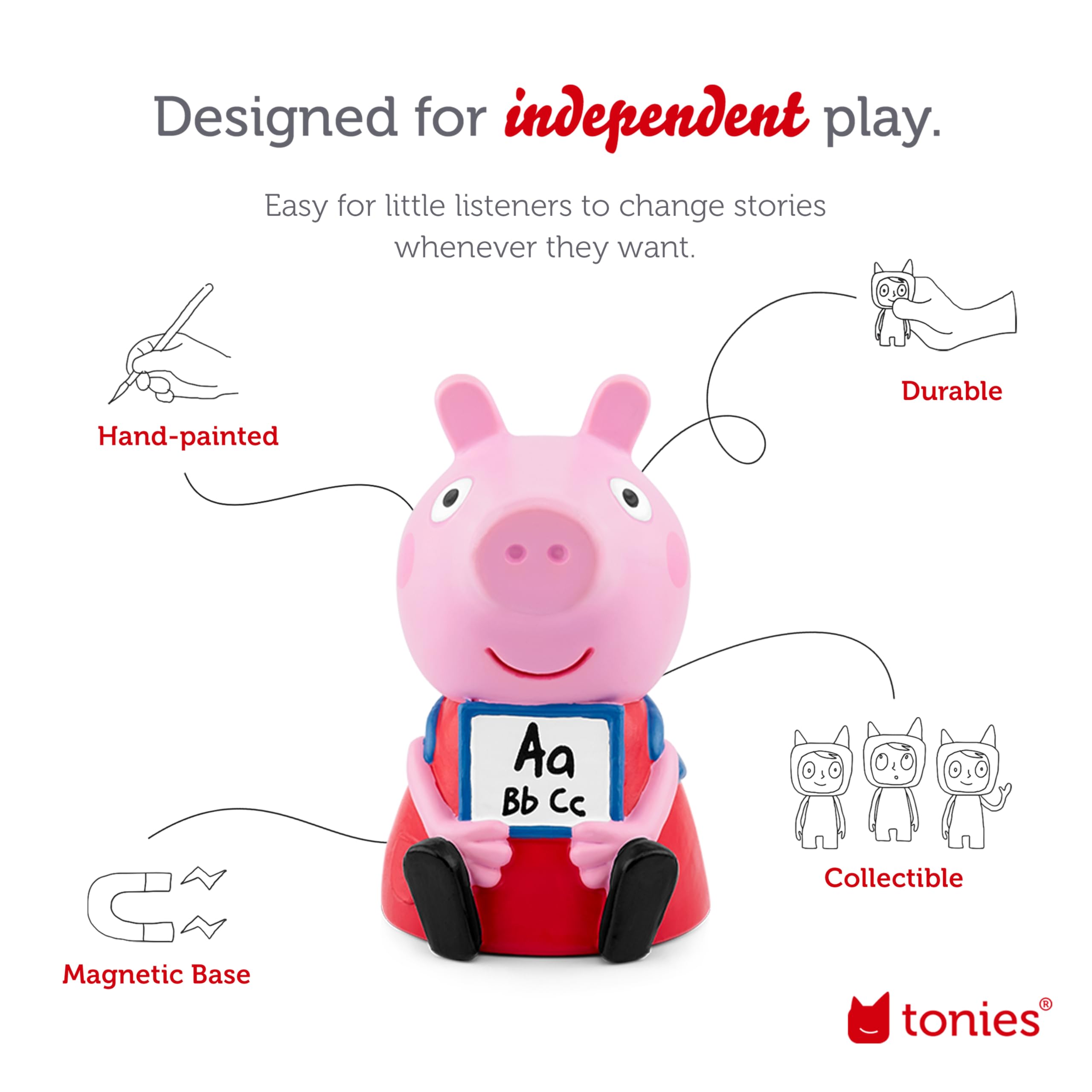 Foto 4 pulgar | El Personaje De Reproducción De Audio Tonies Peppa Pig Learn Con Peppa 3+ - Venta Internacional.