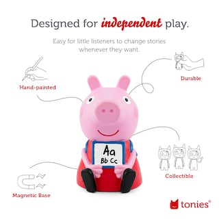 Foto 3 | El Personaje De Reproducción De Audio Tonies Peppa Pig Learn Con Peppa 3+ - Venta Internacional.