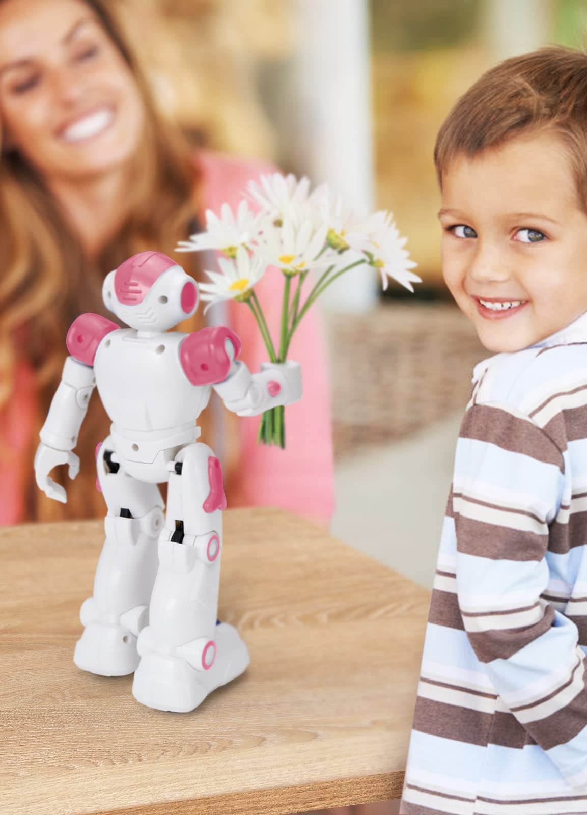 Foto 7 | Control Remoto Rc Robot Kingsdragon Con Sensor De Gestos, Color Rosa - Venta Internacional.