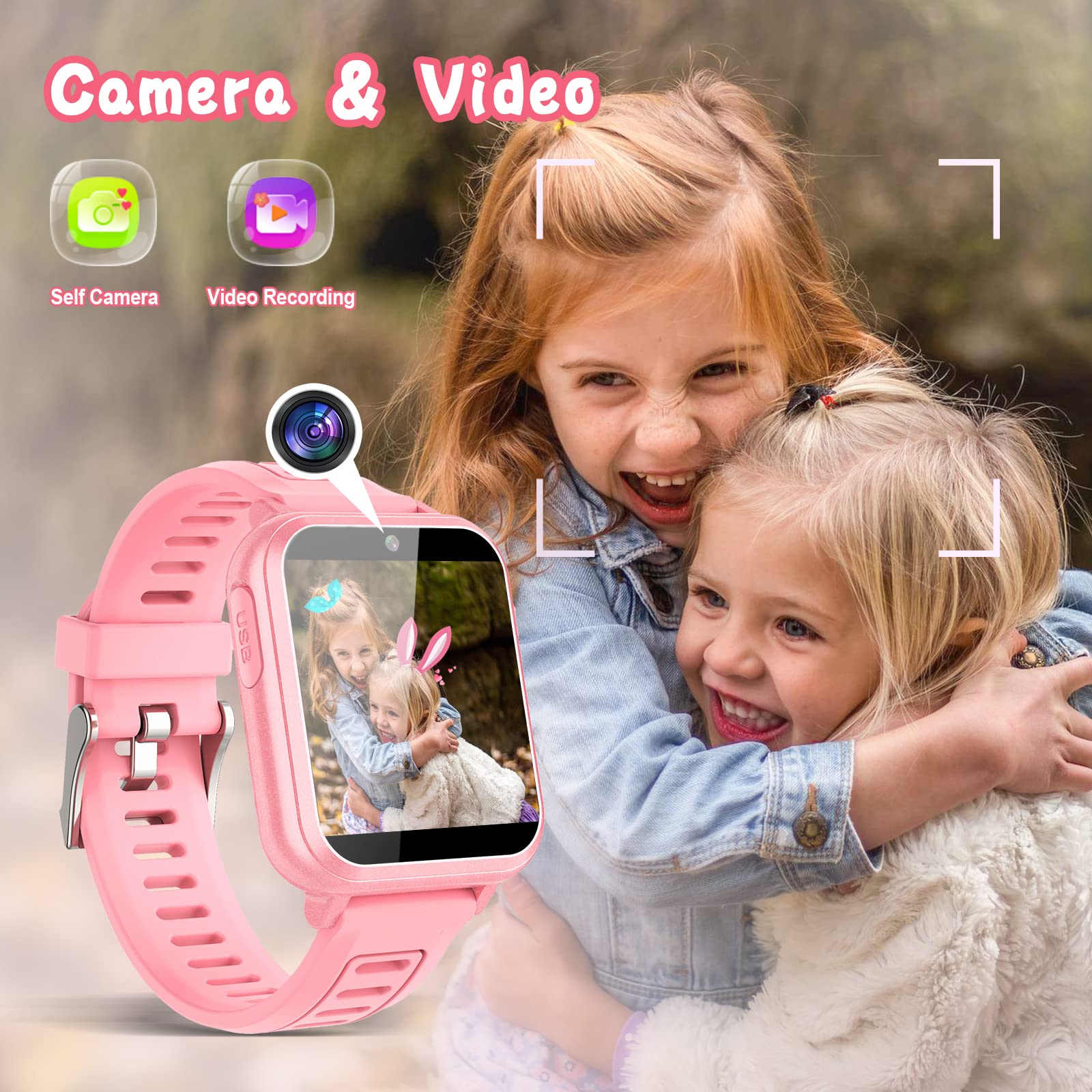 Foto 4 pulgar | Reloj Inteligente Sedzofan Para Niños Y Niñas De 6 A 12 Años Con Pantalla Hd De 24 Juegos - Venta Internacional.