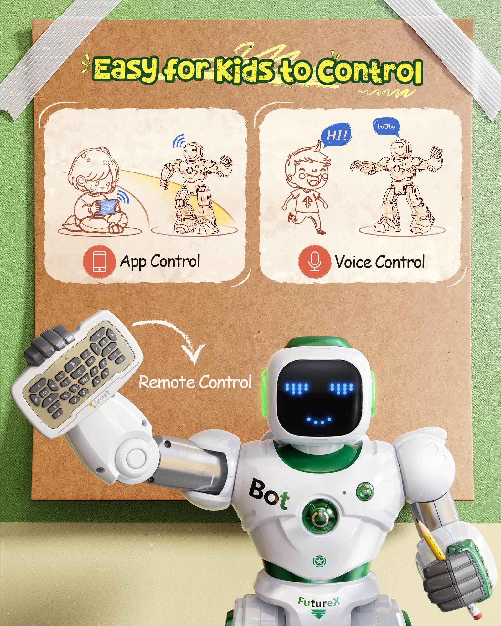 Foto 8 pulgar | Robot Toy Ruko Carle, Mando A Distancia Inteligente Grande Para Niños - Venta Internacional.