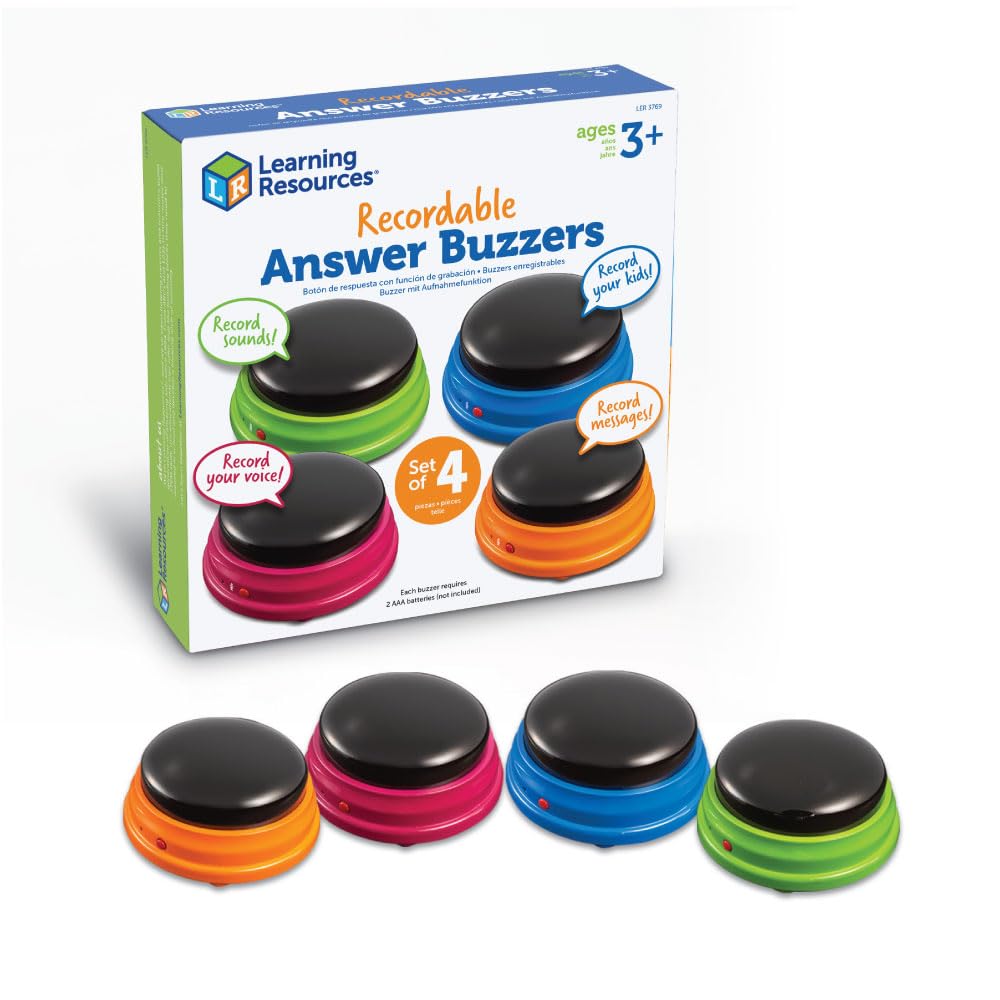 Answer Buzzers Learning Resources, Juego Grabable De 4 - Venta Internacional.