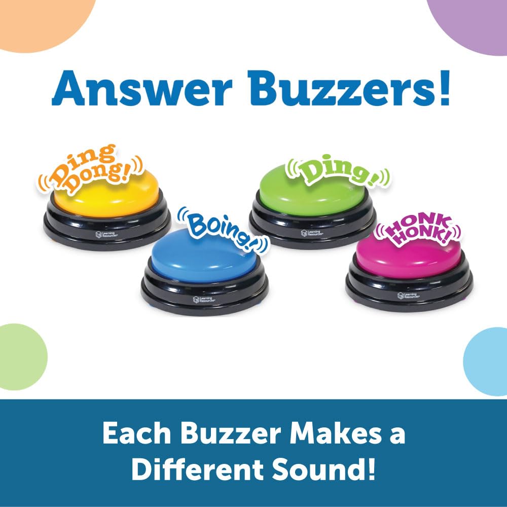 Foto 4 pulgar | Answer Buzzers Learning Resources, Juego Grabable De 4 - Venta Internacional.