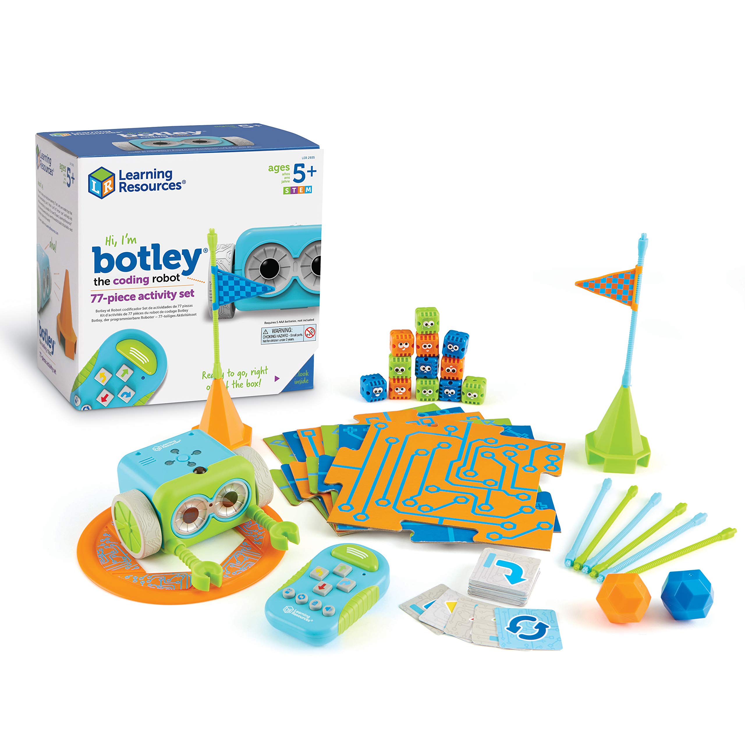 Foto 1 | Botley De Recursos De Aprendizaje Para Robots De Codificación Con 77 Piezas Para Mayores De 5 Años - Venta Internacio