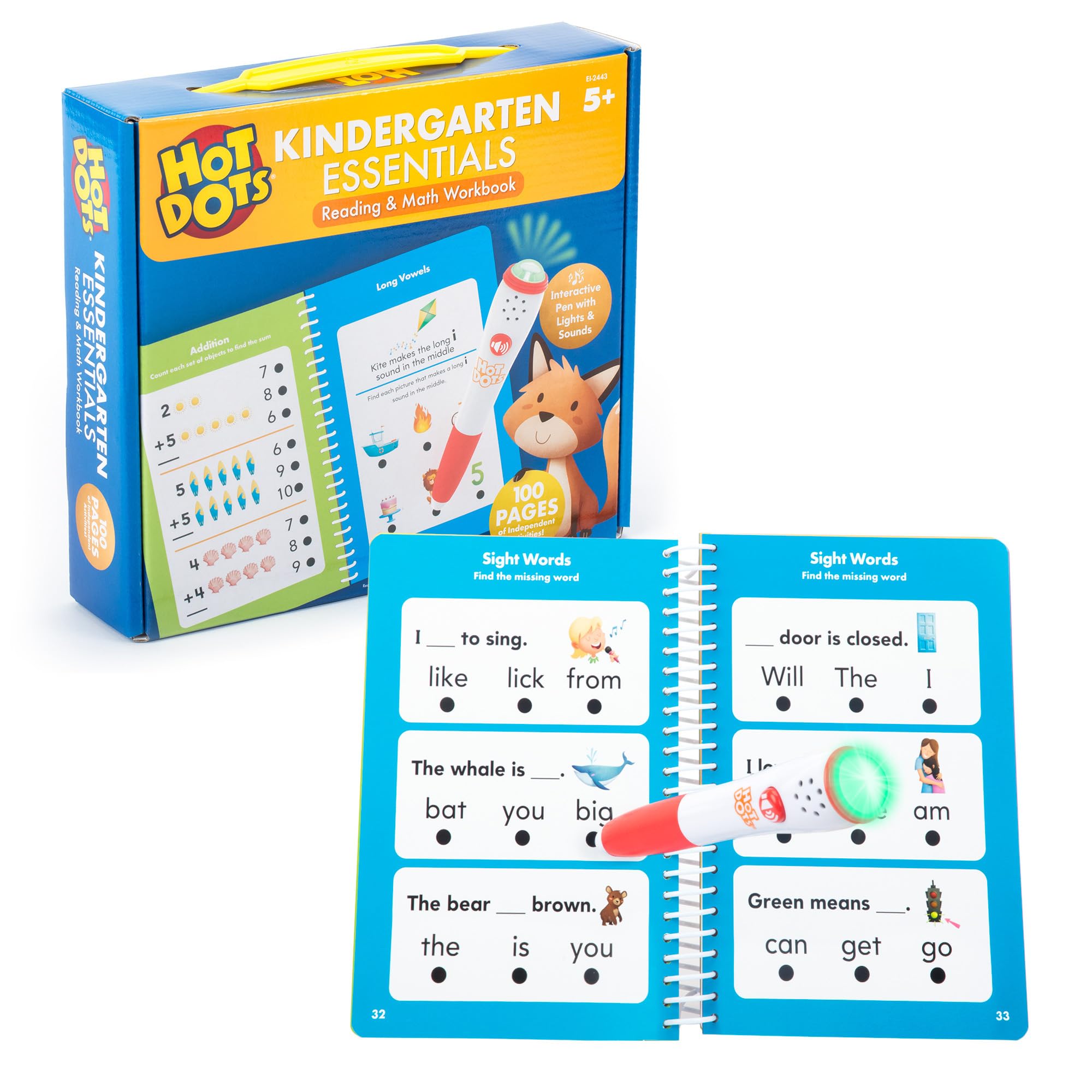 Foto 2 pulgar | Cuaderno De Ejercicios Educational Insights Hot Dots Kindergarten Desde Hace Más De 5 Años - Venta Internacional.