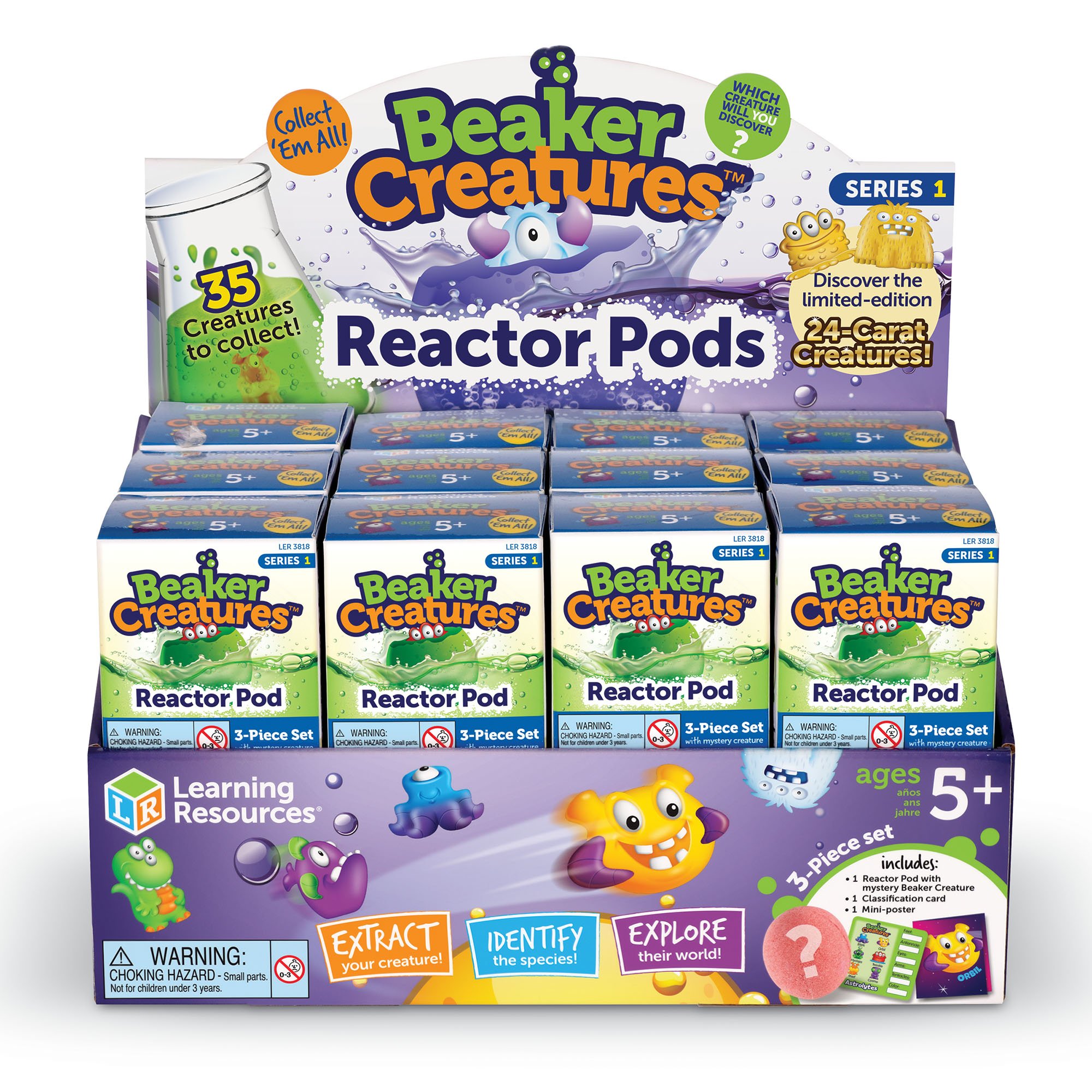 Foto 2 pulgar | Recursos De Aprendizaje De Juguetes Científicos Beaker Creatures Reactor Pod - Venta Internacional.