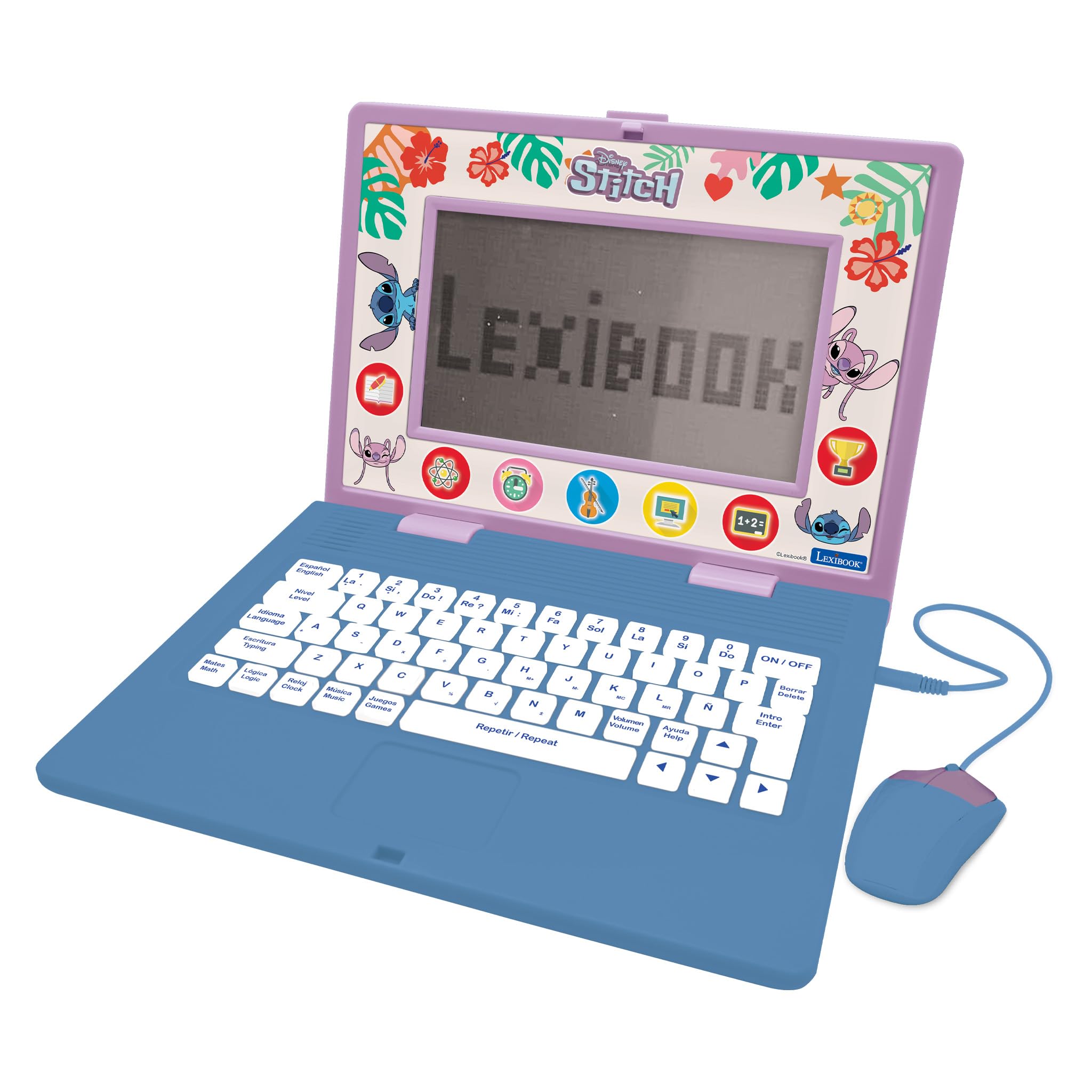 Lexibook Educativo Para Computadora Portátil Disney Stitch Bilingüe Azul - Venta Internacional.