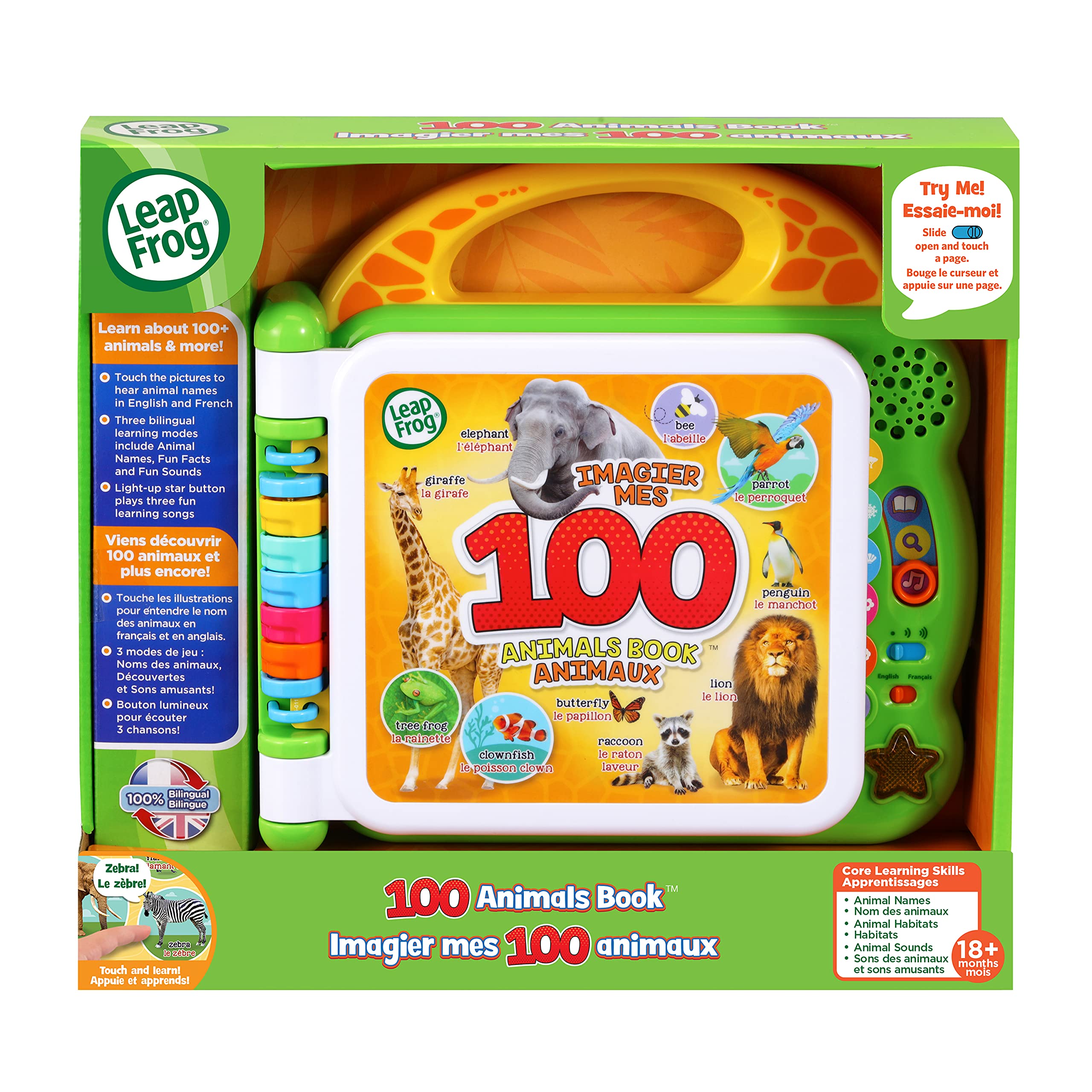 Foto 5 | Libro Leapfrog 100 Animals Bilingüe Inglés/francés Durante Más De 18 Meses - Venta Internacional.