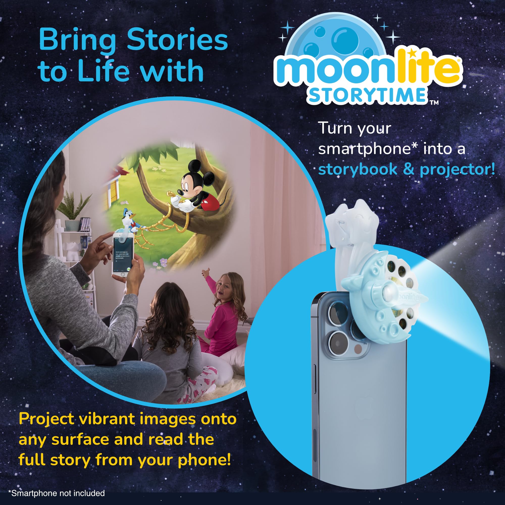 Foto 3 pulgar | Miniproyector Moonlite Storytime Con 10 Historias Clásicas Para Niños - Venta Internacional.