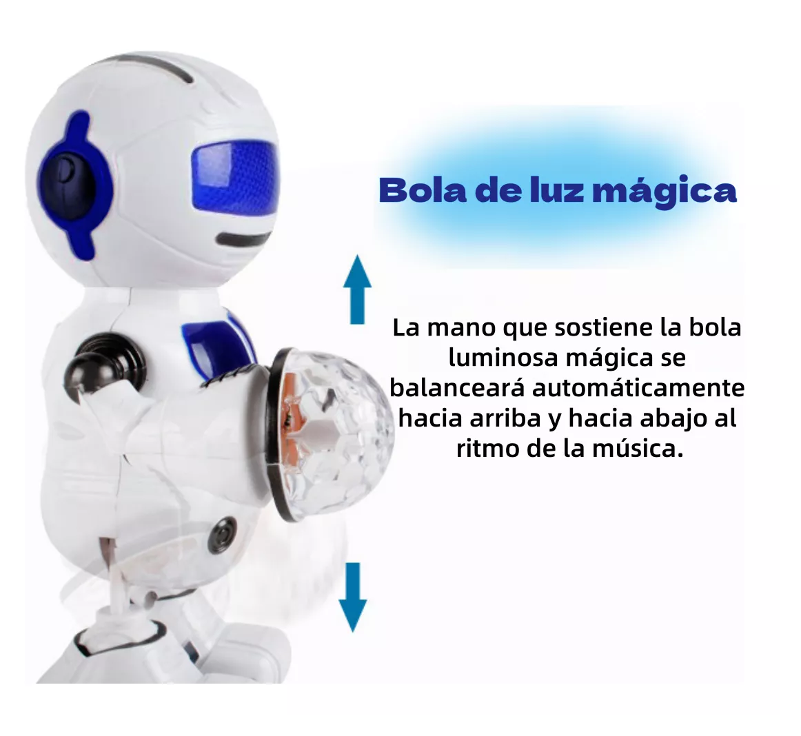 Foto 4 pulgar | Juguetes Robot Inteligentes de Control Remoto Blanco