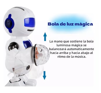 Foto 3 | Juguetes Robot Inteligentes de Control Remoto Blanco