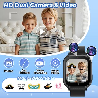 Foto 5 | Reloj Inteligente Cosjoype con Juegos y Cámara Dual HD Resistente al Agua para Niños - Venta Internacional