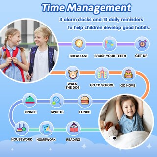 Foto 7 | Reloj Inteligente Cosjoype con Juegos y Cámara Dual HD Resistente al Agua para Niños - Venta Internacional