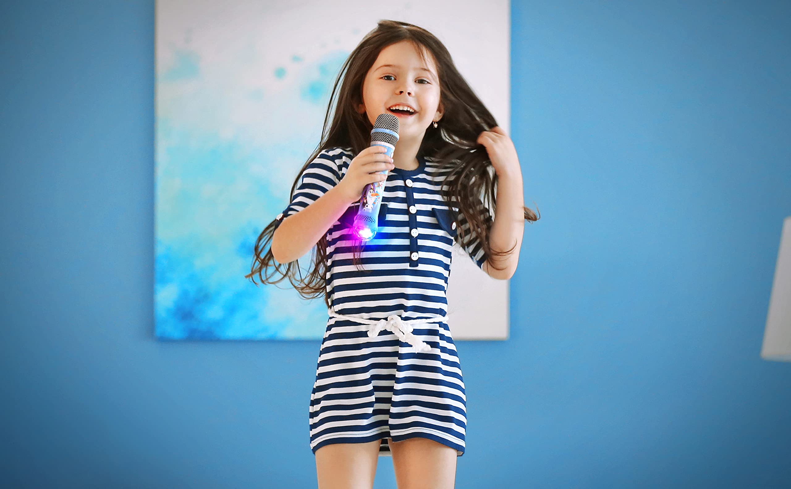 Foto 6 pulgar | Micrófono Bluetooth Para Karaoke Ekids Disney Frozen 2 Con Altavoz - Venta Internacional.