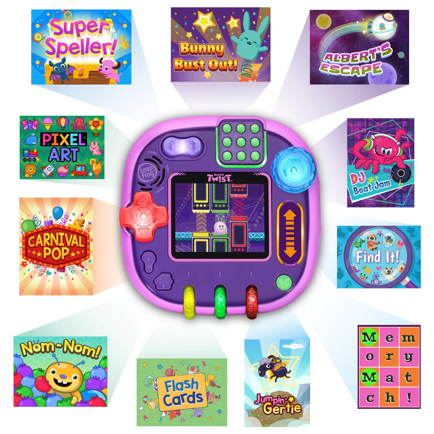 Foto 5 | Sistema Portátil de Aprendizaje LeapFrog Rockit Twist Purple - Venta Internacional