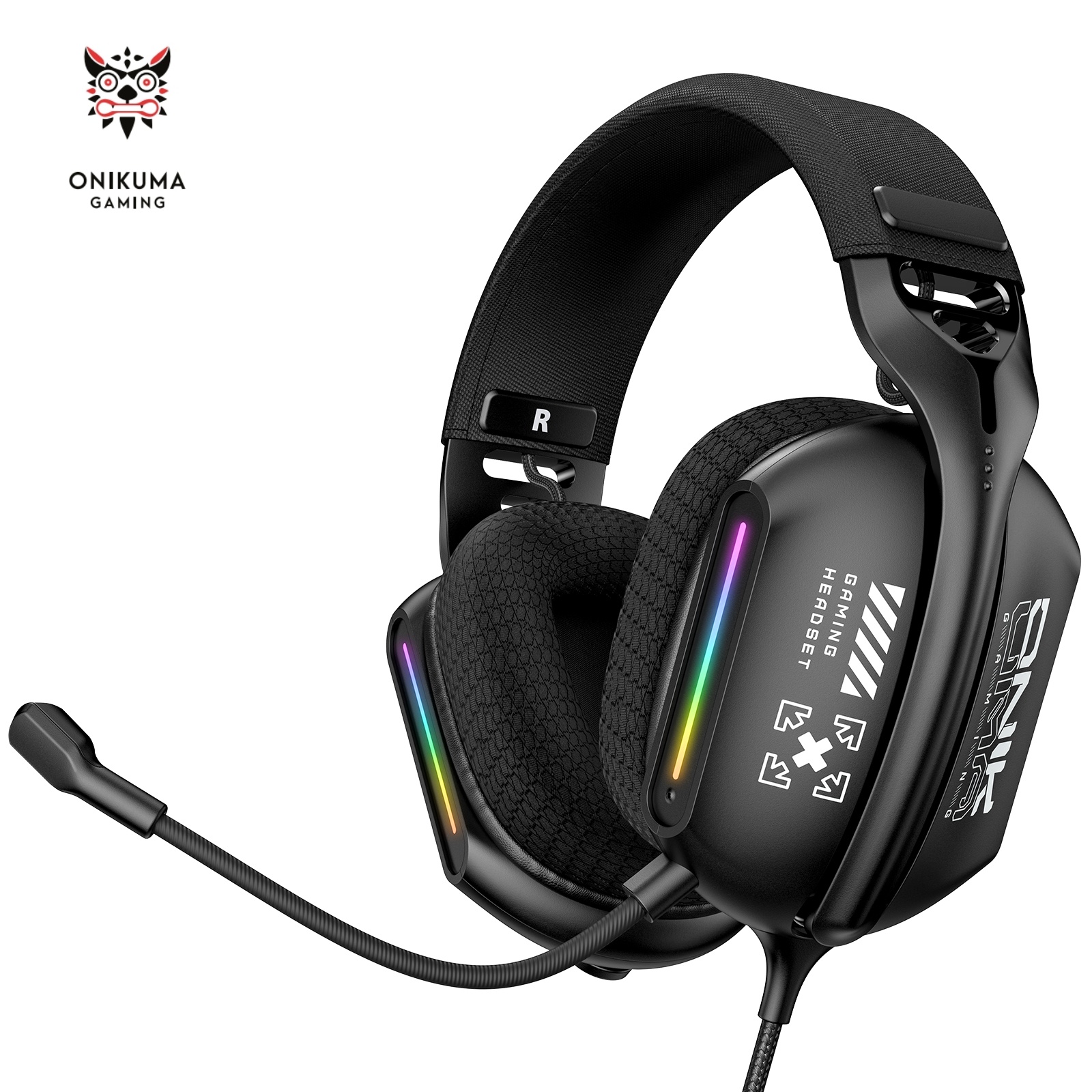 Foto 2 pulgar | Auriculares Para Juegos Onikuma X12 Con Cable Y Luces De Respiración - Venta Internacional.