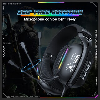 Foto 4 | Auriculares Para Juegos Onikuma X12 Con Cable Y Luces De Respiración - Venta Internacional.