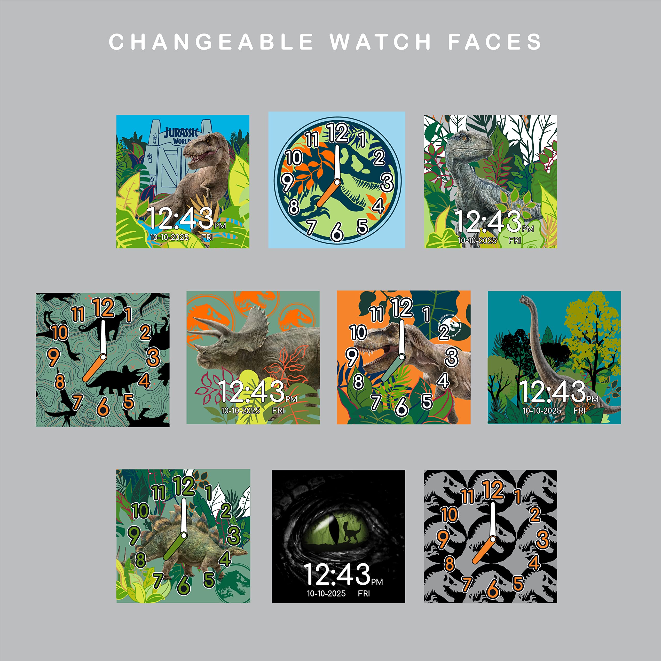 Foto 4 pulgar | Reloj Inteligente Accutime Kids Jurassic Park Jurassic World Jrw4102az - Venta Internacional.