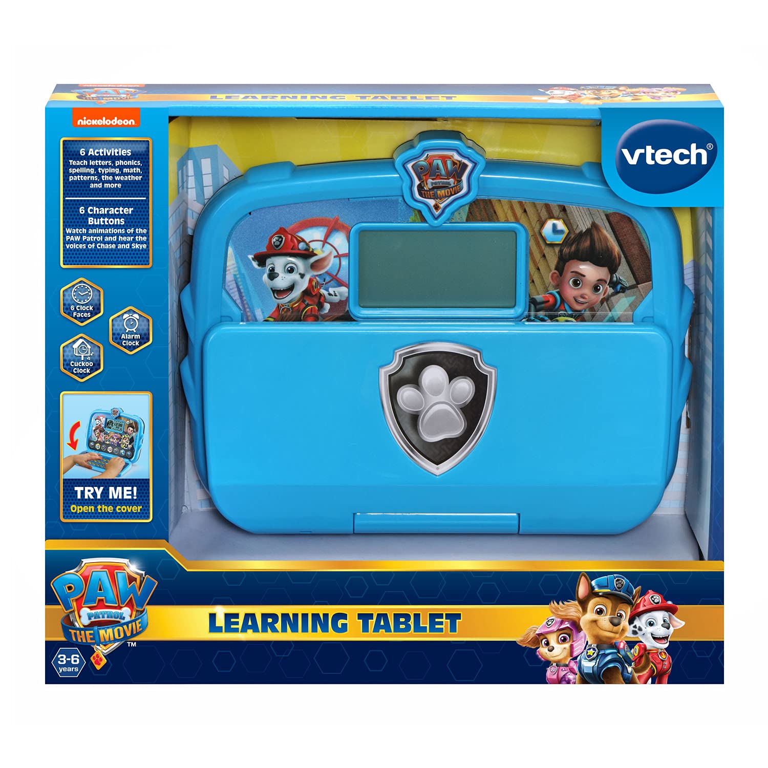 Foto 6 pulgar | Tableta de Aprendizaje Vtech Paw Patrol Blue con 6 Actividades de 3 a 6 Años - Venta Internacional