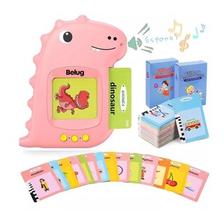 Foto 4 | Computadora Didáctica Español/inglés Juguetes Para Niños Dinosaurio Rosa Belug