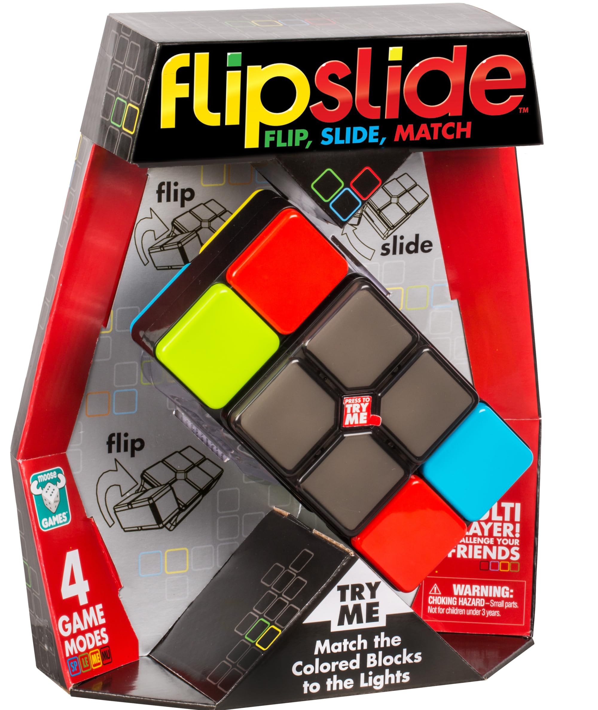 Juego Portátil Electrónico Flipslide Game Moose Con Pilas - Venta Internacional.
