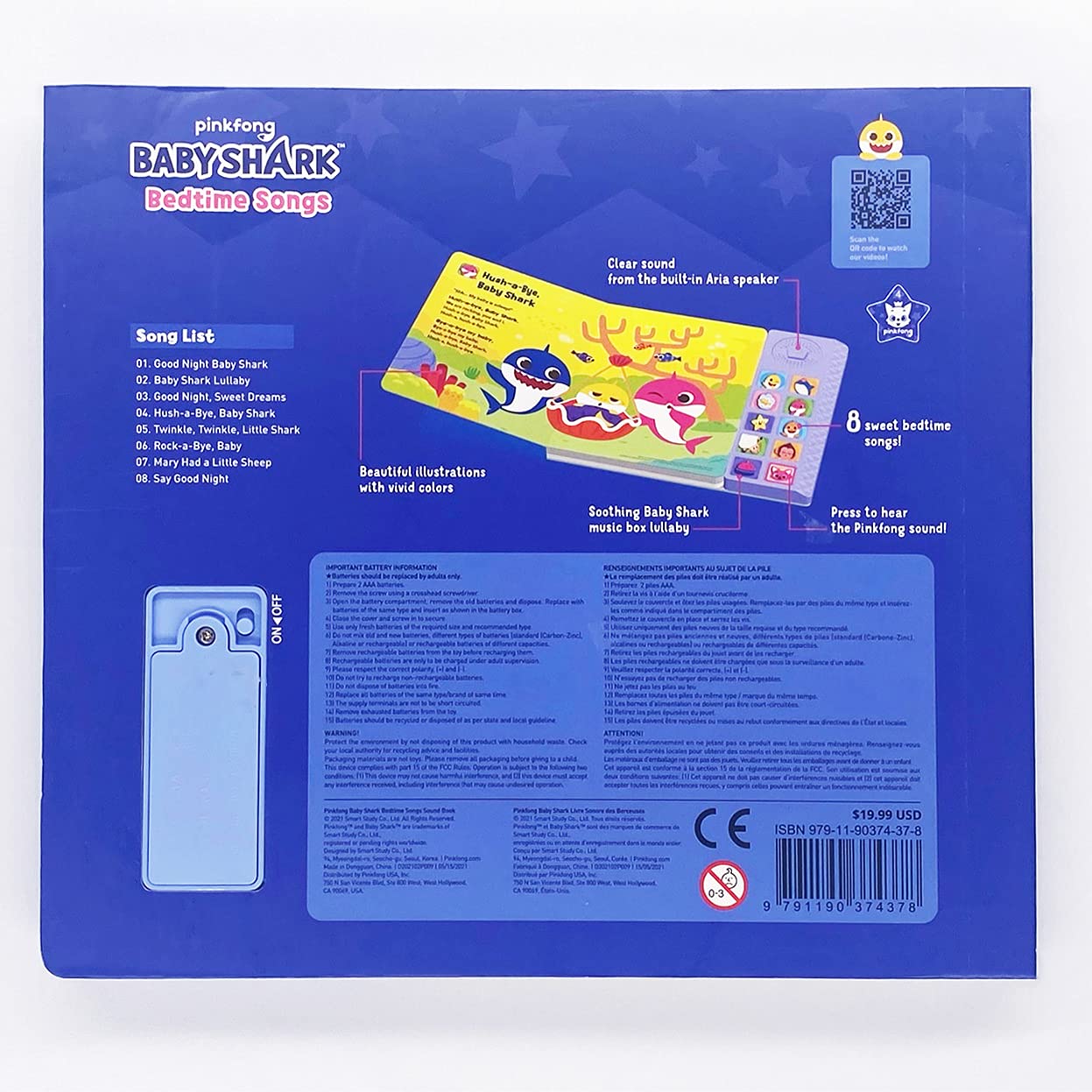 Foto 4 pulgar | Libro Sonoro de Canciones Baby Shark  - Venta Internacional