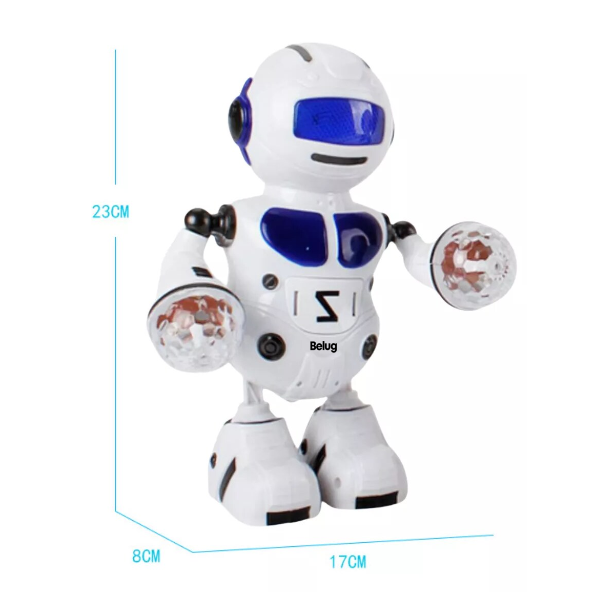 Foto 6 pulgar | Juguetes Robot Inteligentes De Control Remoto Belug Para Niños Blanco