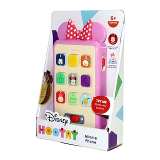 Foto 5 | Teléfono Móvil De Juguete Disney Hooyay Minnie Mouse Con Luces Y Sonidos - Venta Internacional.