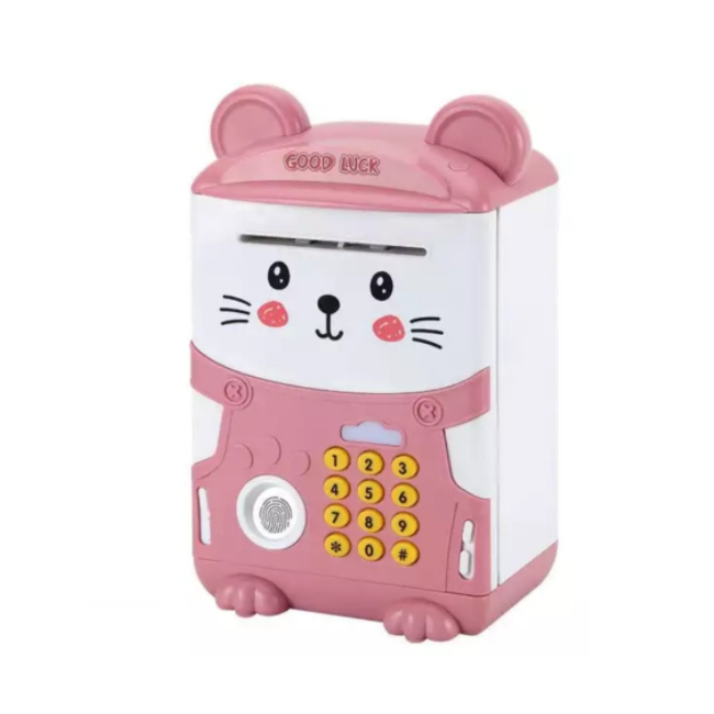 Alcancía Electrónica Prodotty de Gato Rosa