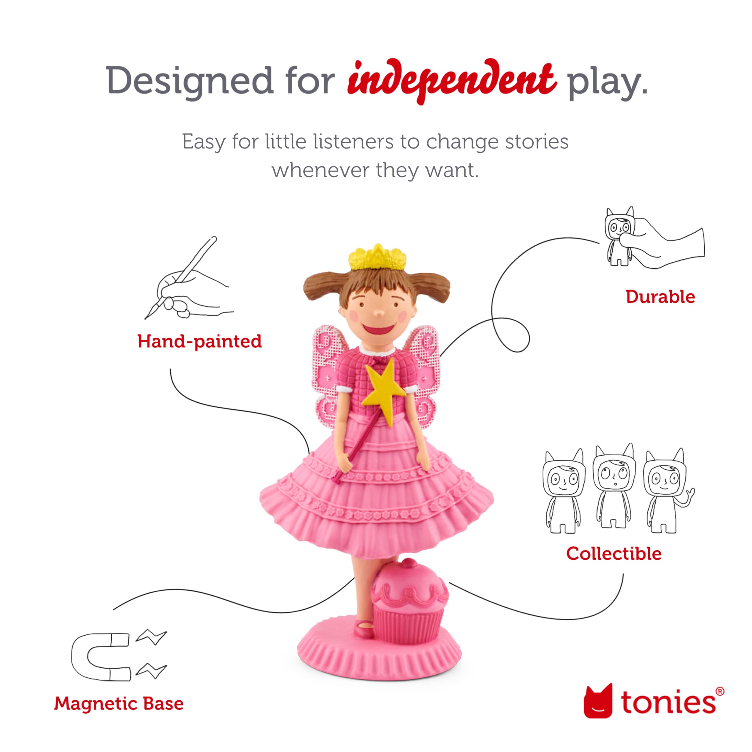 Foto 3 | Figura De Juguete En Audio Tonies Pinkalicious Con 8 Pisos, 60 Minutos - Venta Internacional.