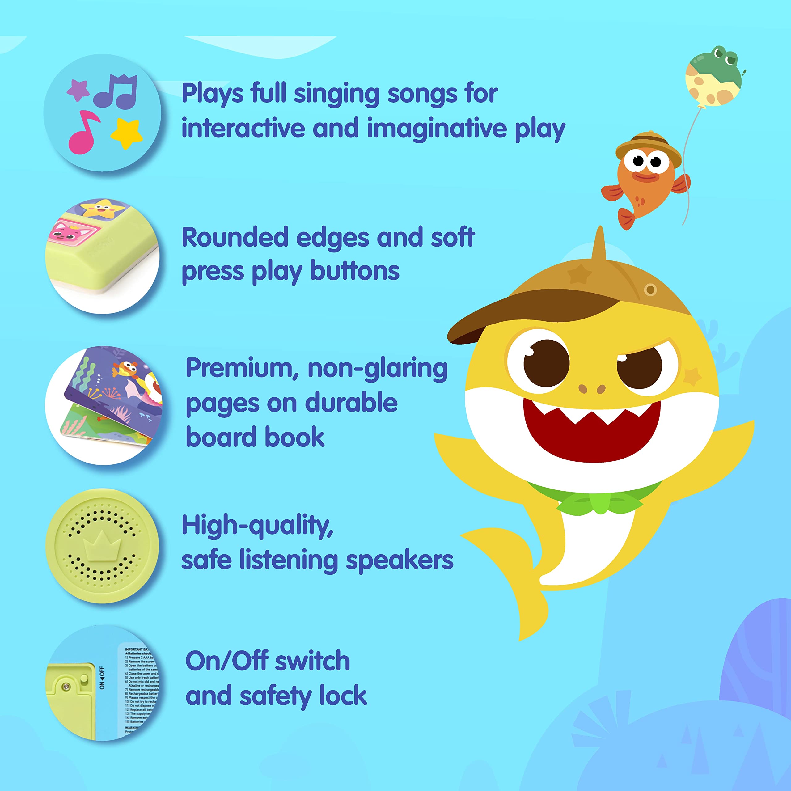Foto 4 pulgar | Libro De Sonidos Pinkfong Baby Shark Animal Songs, 10 Botones - Venta Internacional.
