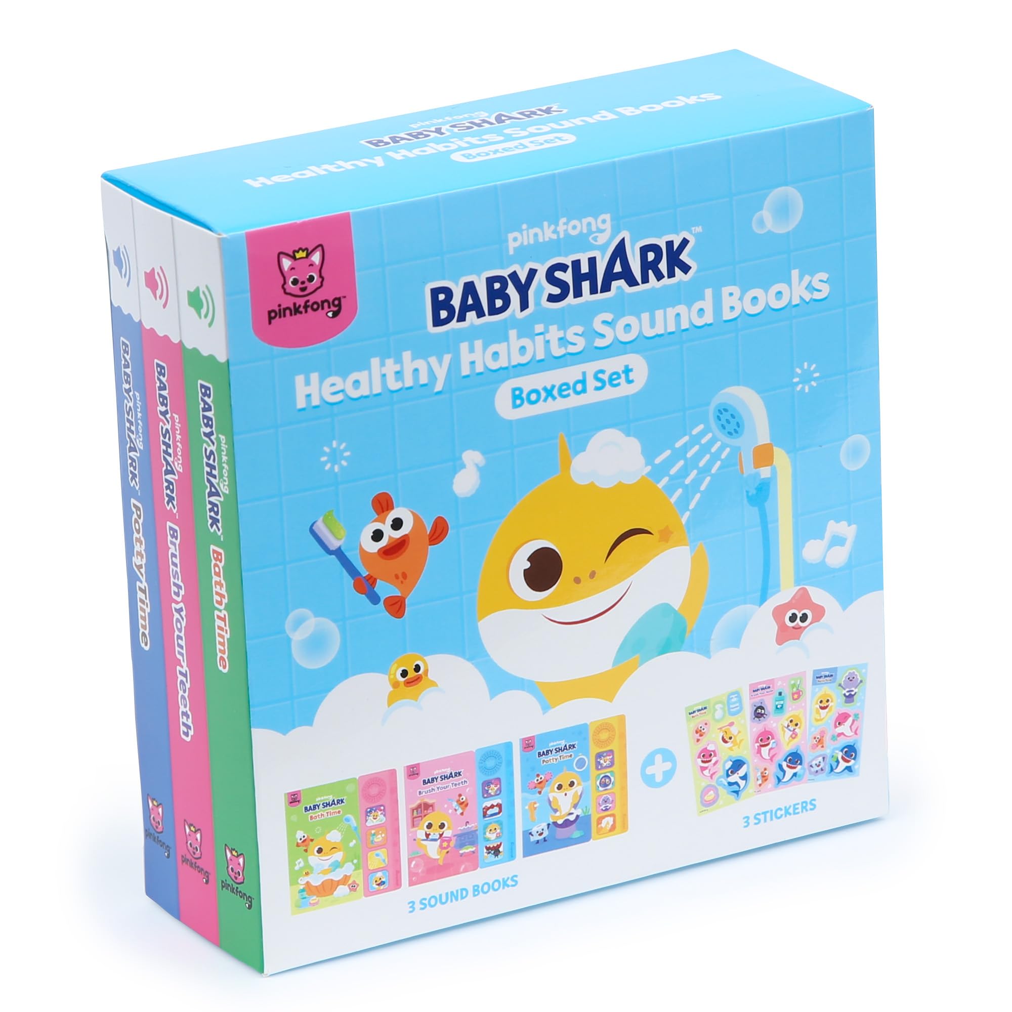 Set De Libros De Sonido Pinkfong Baby Shark Healthy Habits - Venta Internacional.