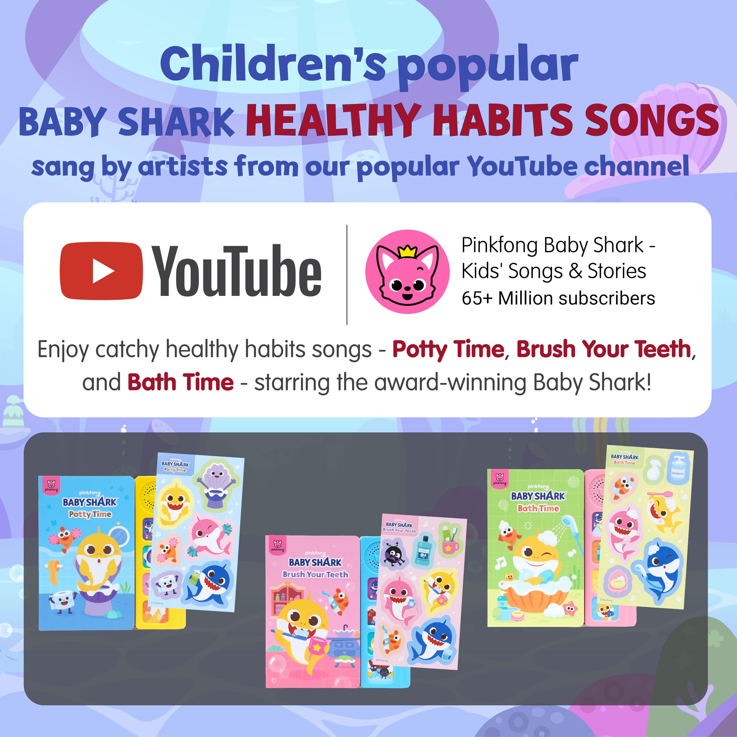 Foto 5 pulgar | Set De Libros De Sonido Pinkfong Baby Shark Healthy Habits - Venta Internacional.